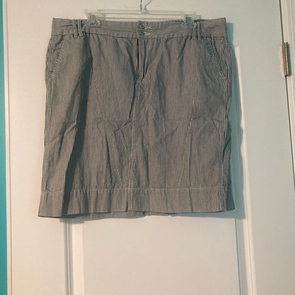 Gap Striped Jean skirt Spring Beachy